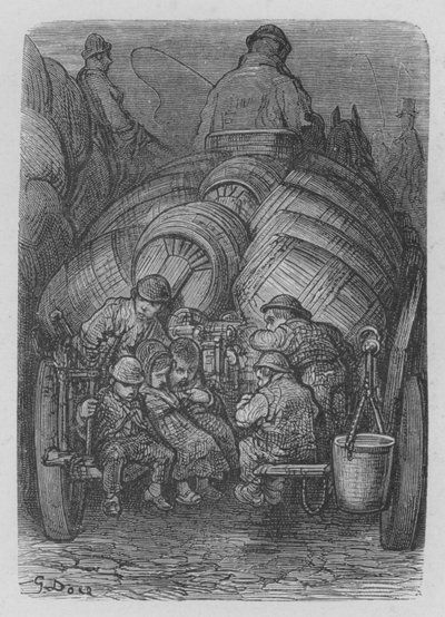 Les porteurs de bière - Gustave after Dore